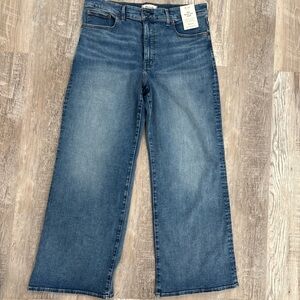 Madewell Classic Blue Wide-Leg Jeans